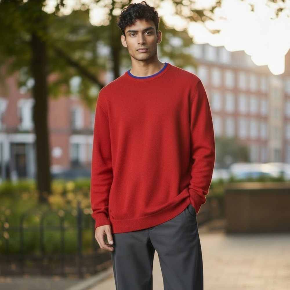 Paul Smith PS Red Cotton‎ Crewneck Sweater